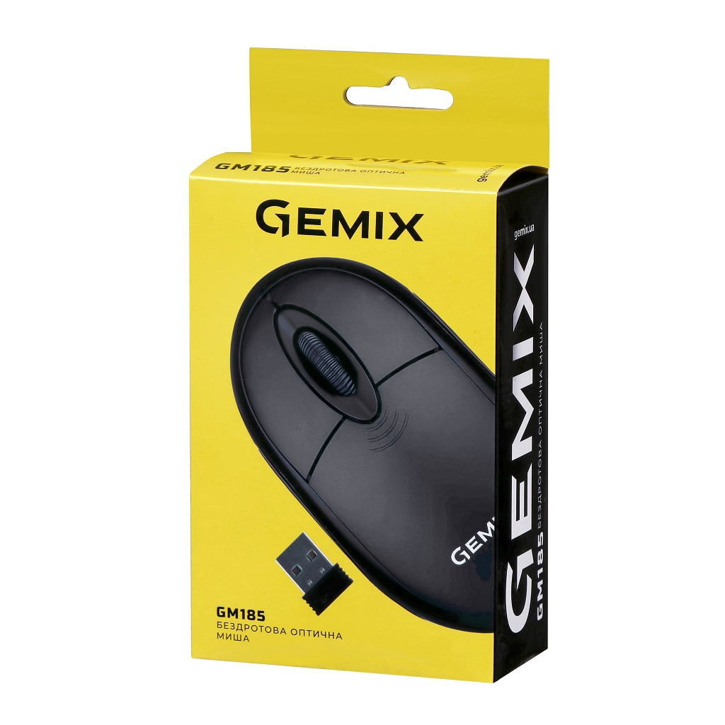 Мишка Gemix GM185 Wireless Black (GM185Bk) - зображення 7