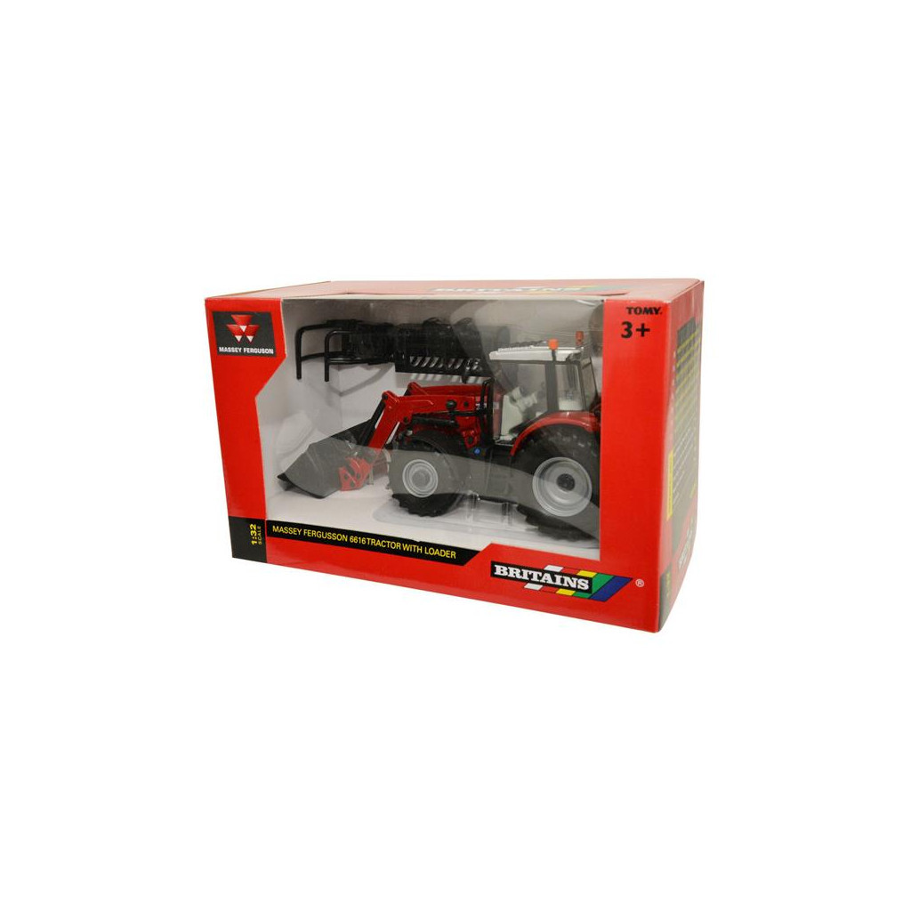 Спецтехніка Britains Трактор Massey Ferguson з фронтальним навантажувачем 1:32 (43082) - зображення 5