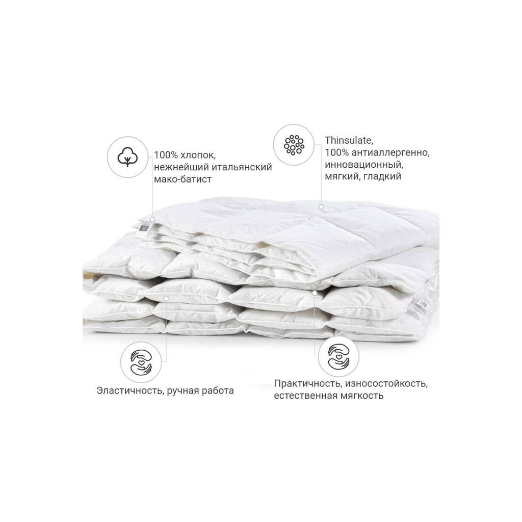 Ковдра MirSon антиалергенна 3M Thinsulate №1340 Luxury Exclusive Демісезонна 110x140 см (2200001526815) - зображення 2