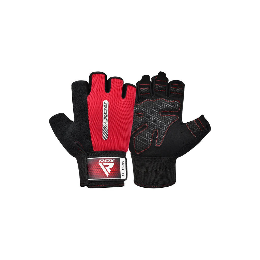 Рукавички для фітнесу RDX W1 Half Red Plus M (WGA-W1HR-M+) - зображення 2