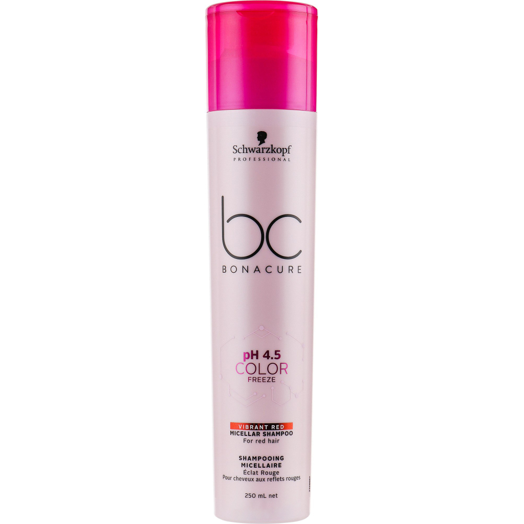 Шампунь Schwarzkopf Professional BC Bonacure pH 4.5 Color Freeze Vibrant Red Micellar 250 мл (4045787430271) - зображення 1