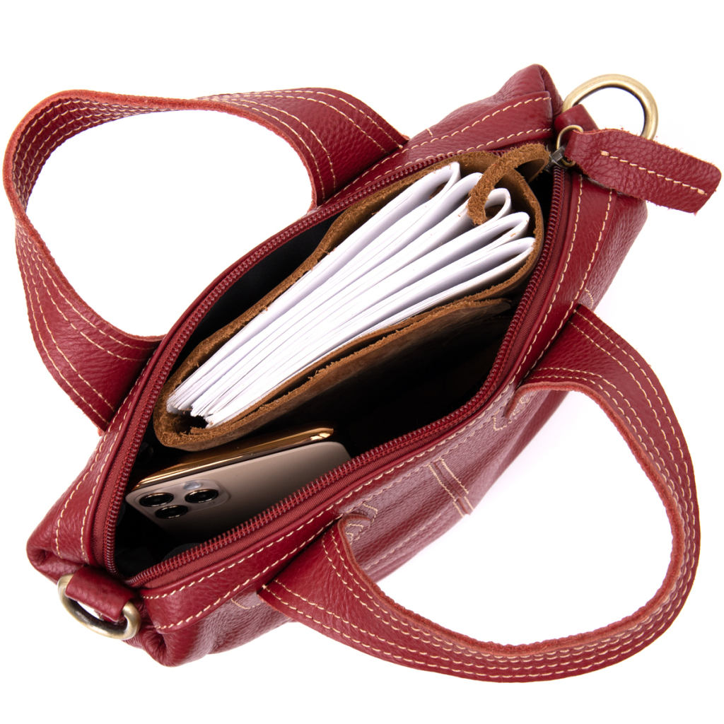 Сумка Vintage Червона (20405) - зображення 3