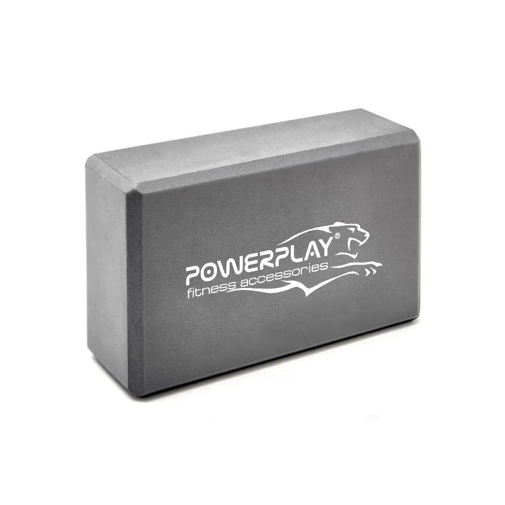 Блок для йоги PowerPlay Yoga Brick Сірий (PP_4006_Grey_Yoga_Brick) - зображення 3