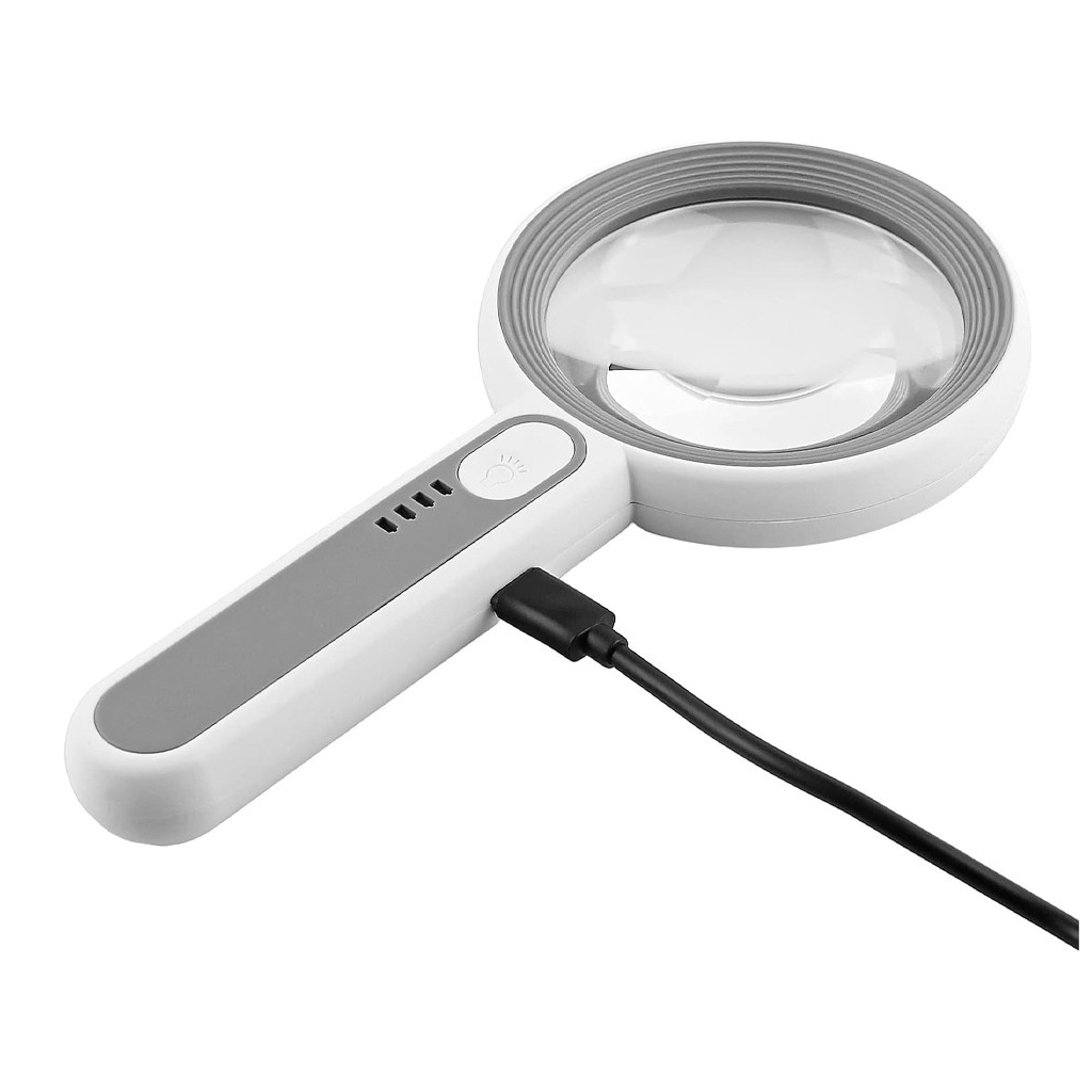 Лупа Voltronic з підсвічуванням YT7518C, діаметр 75мм, Х5, 18Led (YT7518C) - picture 7