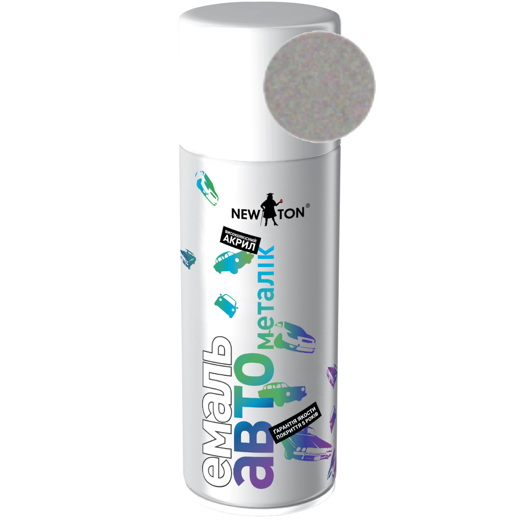 Аерозольна фарба для автомобіля New Ton 281 мет. кришталь 400 мл (000000389) - зображення 1