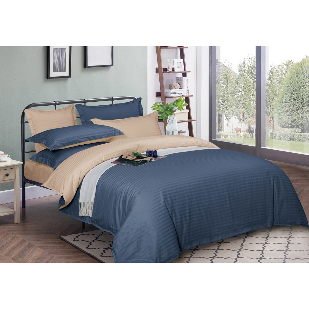 Підковдра MirSon Satin Stripe 30-0020 + 30-0004 Danelli 200х220 см (2200005265048) - зображення 1