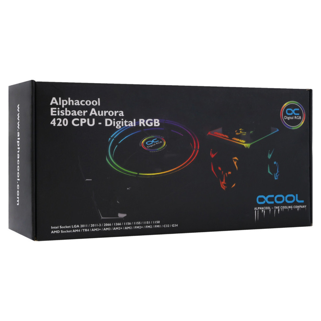 Система рідинного охолодження Alphacool AURORA 420/DIGITAL RGB 11731 - зображення 9