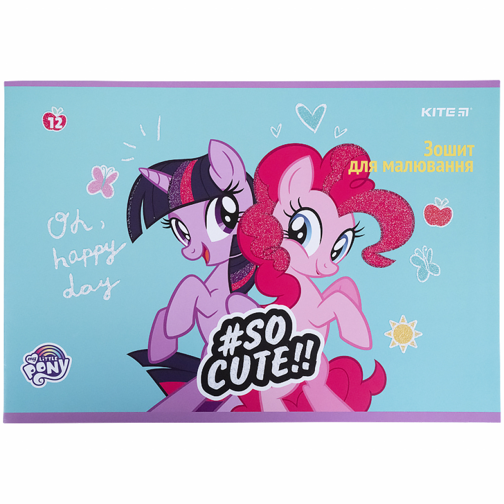 Альбом для малювання Kite My Little Pony скоба 12 аркушів 4 дизайни (LP21-241) - зображення 5