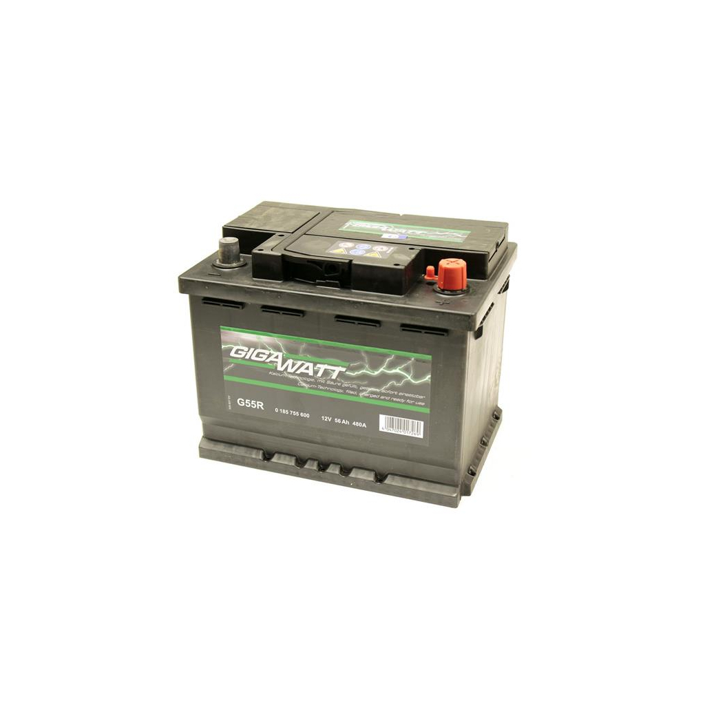 Акумулятор автомобільний GigaWatt 56А (0185755600) - зображення 2