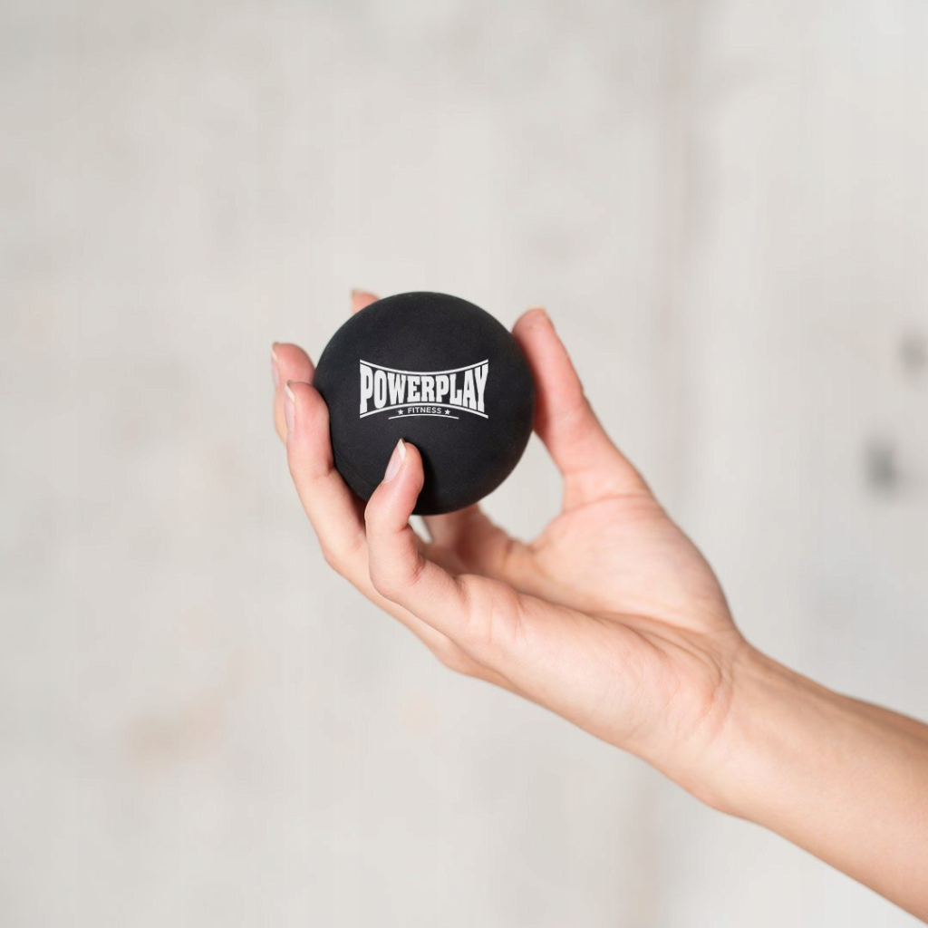 Масажний м'яч PowerPlay PP-4354 Silicone Lacrosse Ball (6.3см) Чорний (PP-4354_Black) - зображення 2