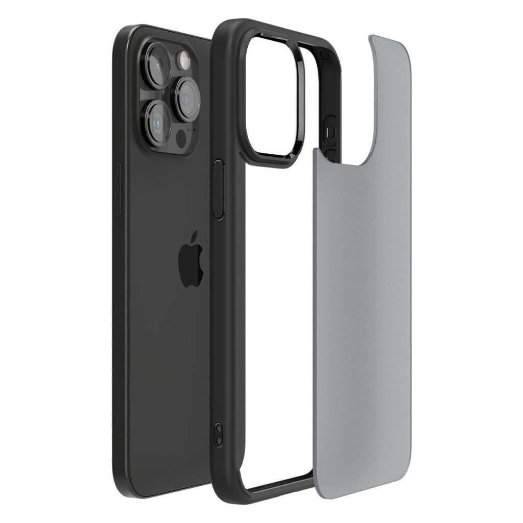 Чохол до мобільного телефона Spigen iPhone 15 Pro Max Ultra Hybrid Frost Black (ACS06568) - зображення 5