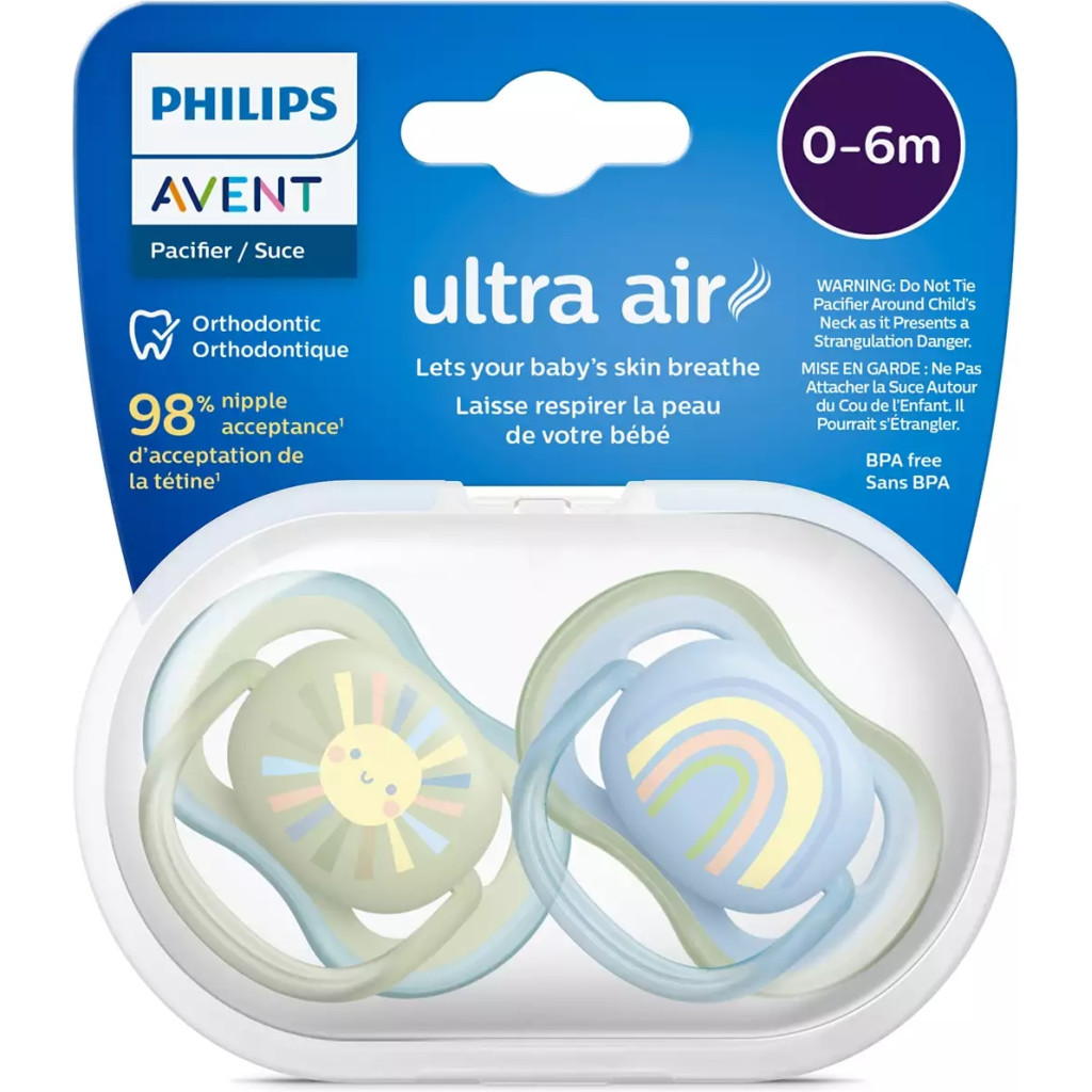 Пустушка Philips AVENT Ultra Air 0-6 міс. 2 шт (SCF085/58) - зображення 3