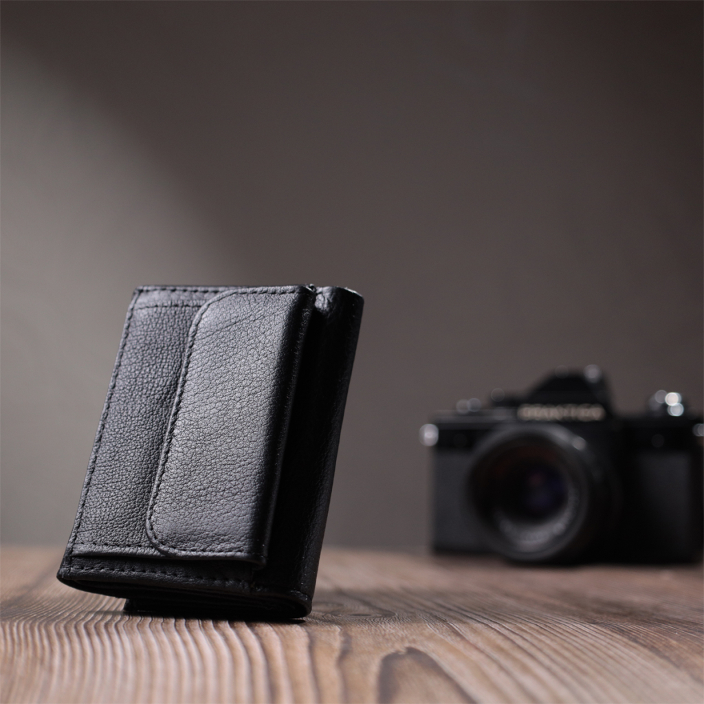 Гаманець ST Leather З монетницею з натуральної шкіри Чорний (22730) - зображення 10