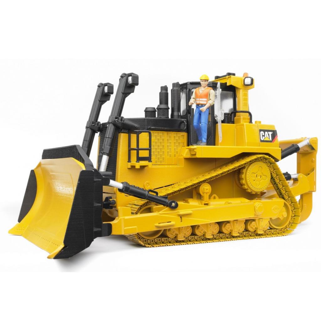 Спецтехніка Bruder великий гусеничний бульдозер CAT, М1: 16 (02452) - зображення 8
