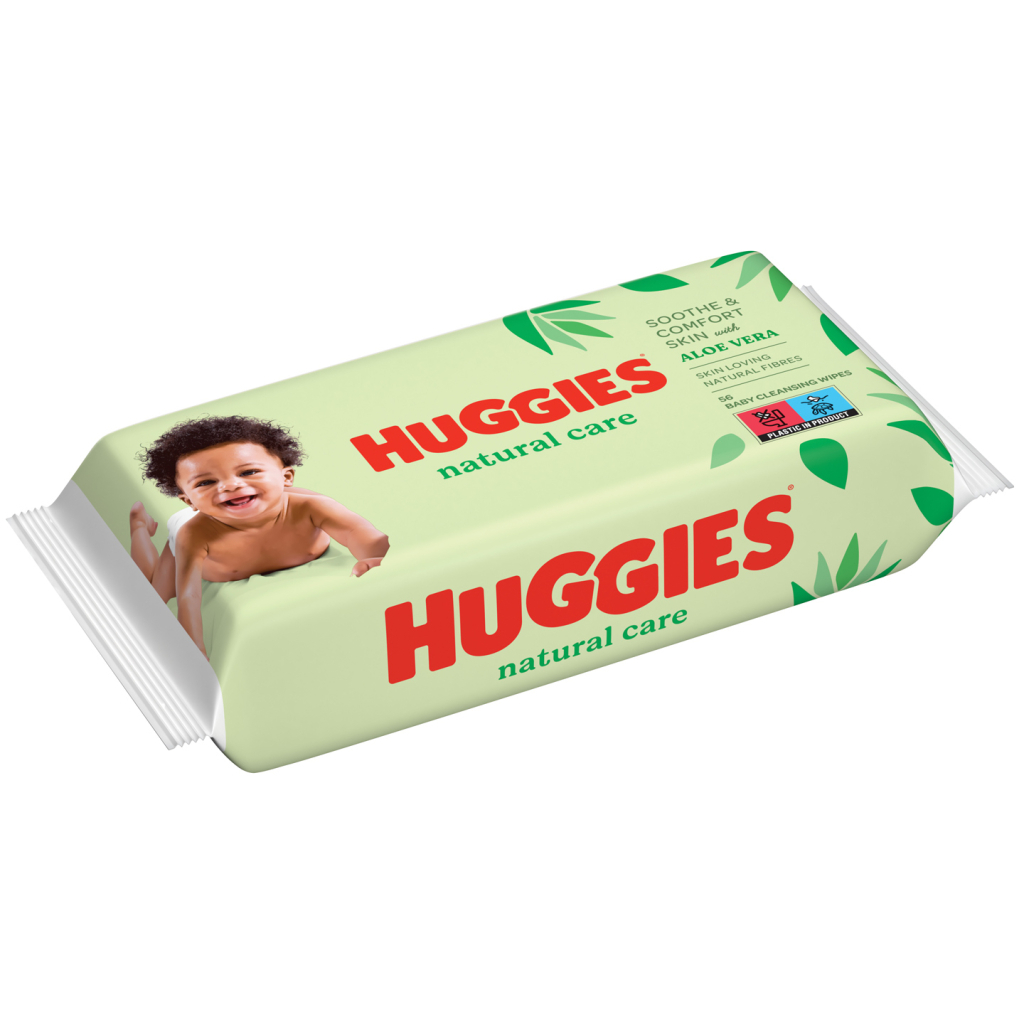 Дитячі вологі серветки Huggies 56 шт (5029053550152) - зображення 1