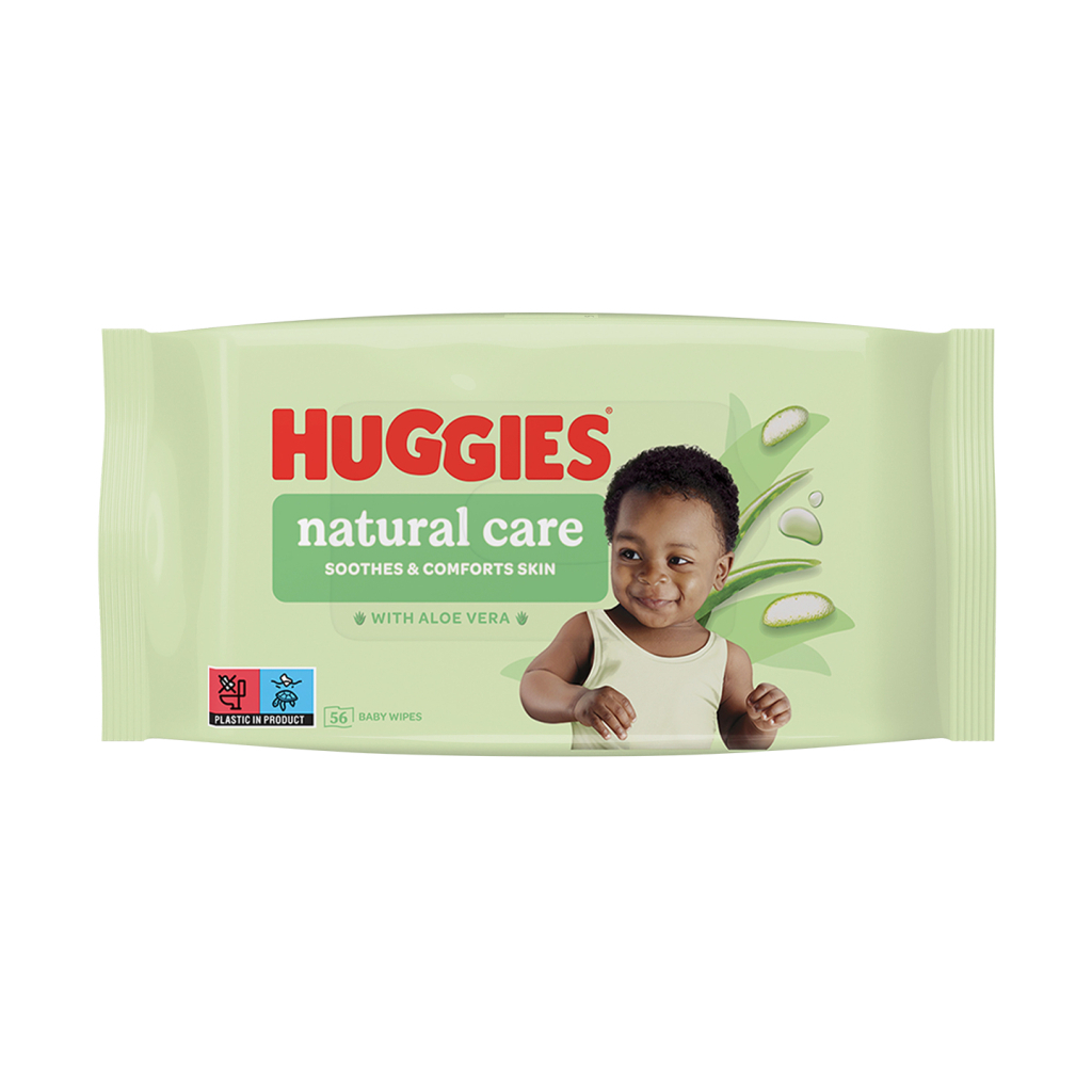 Дитячі вологі серветки Huggies 56 шт (5029053550152) - picture 1