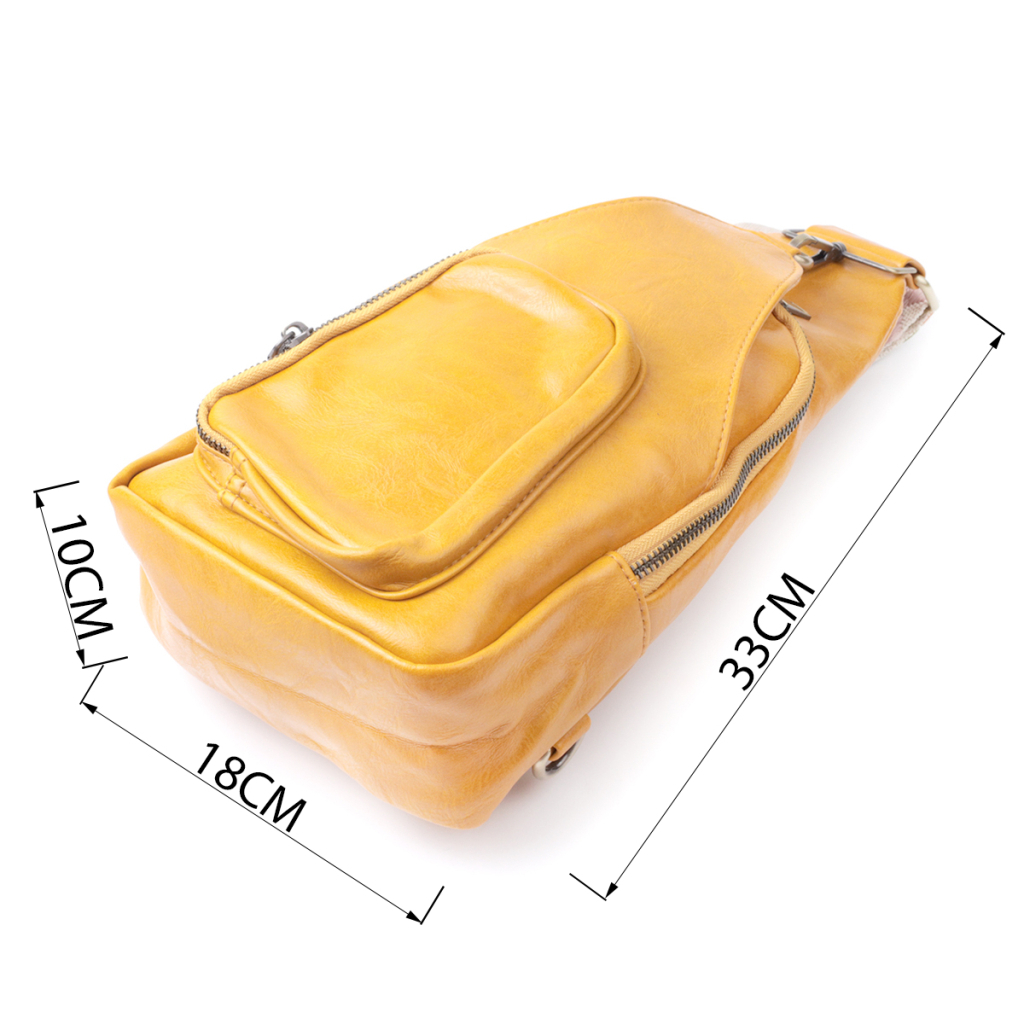 Сумка Vintage З екошкіри Жовта (22775) - зображення 3