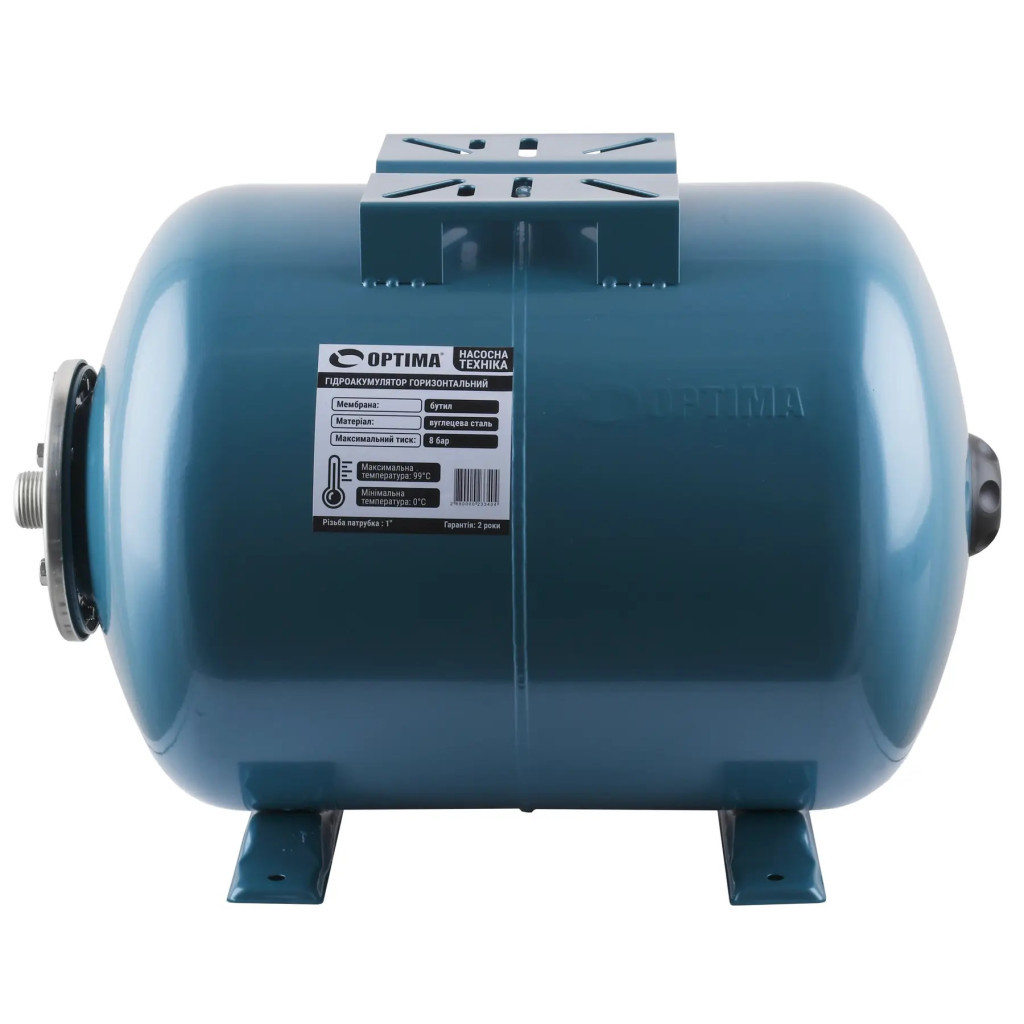 Розширювальний бак Optima 24л, G 1, 10 бар, вуглецева сталь (22774) - зображення 1
