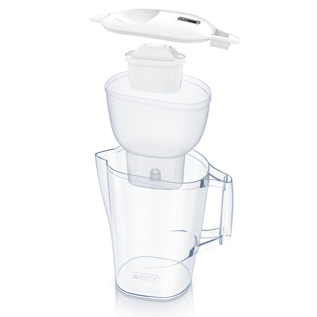 Фільтр-глечик Brita Aluna Memo MXPro 2.4л (1.4л очищеної води) з фільтр-картриджем, білий (1052801) - изображение 2