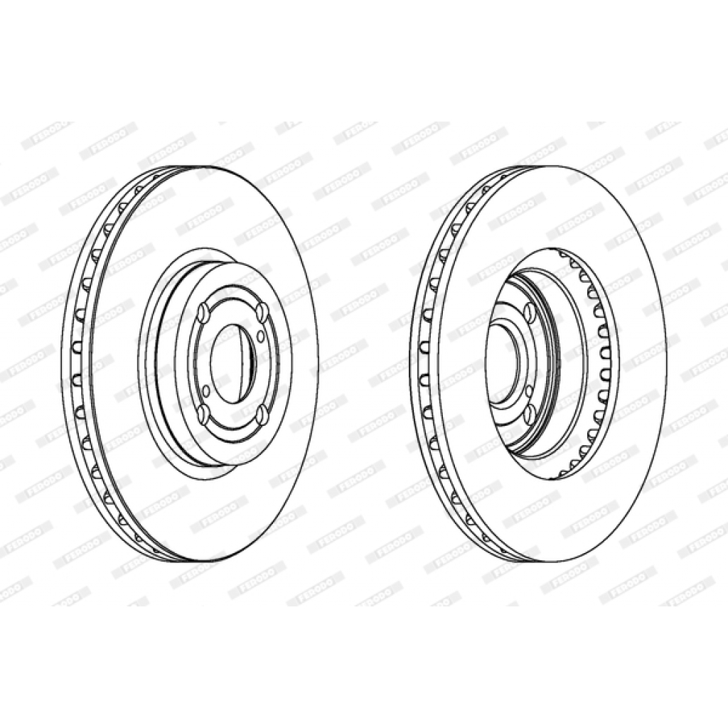 Гальмівний диск FERODO DDF1461 - зображення 1
