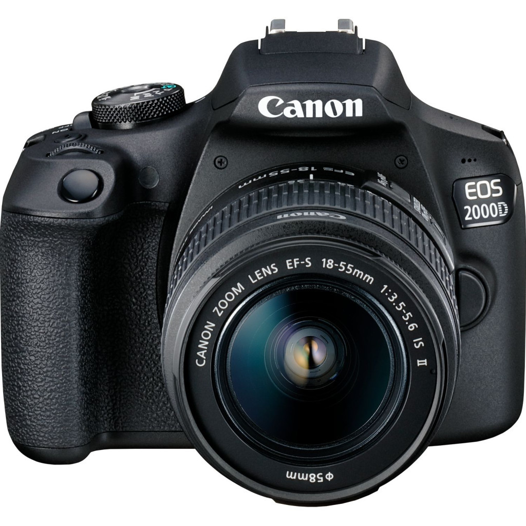 Цифровий фотоапарат Canon EOS 2000D 18-55 + 75-300 kit (2728C021AA) - зображення 2