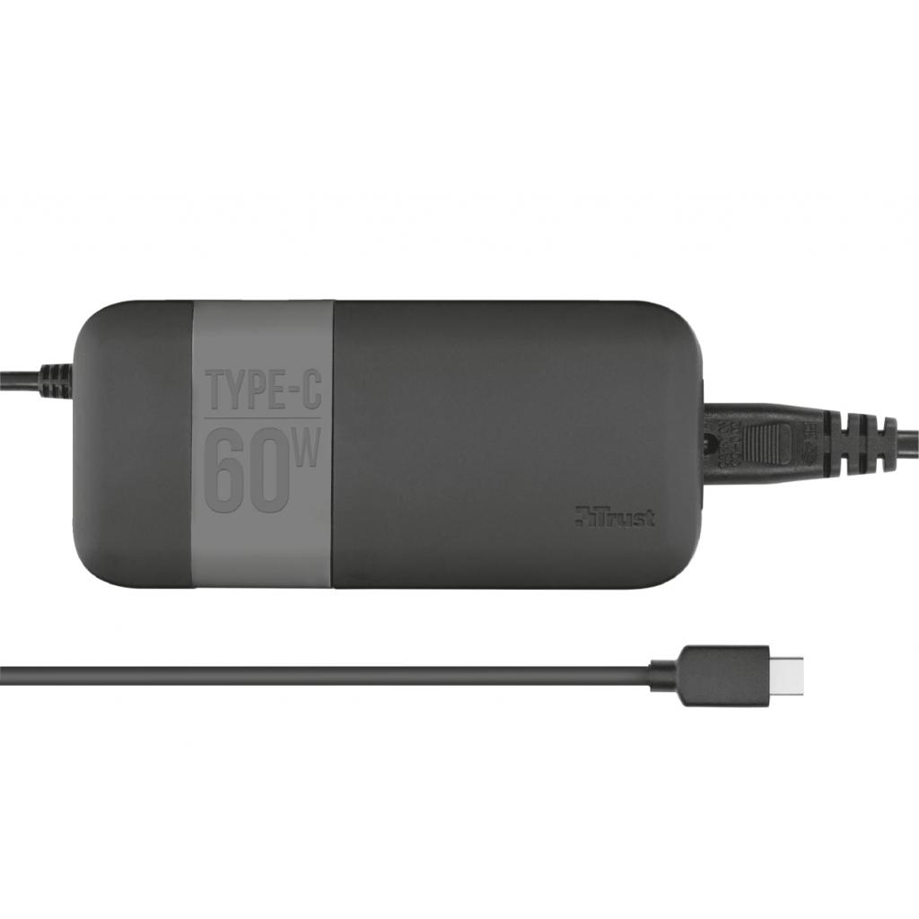 Блок живлення до ноутбуку Trust Moda Universal 60W USB-C Charger (21478) - зображення 1