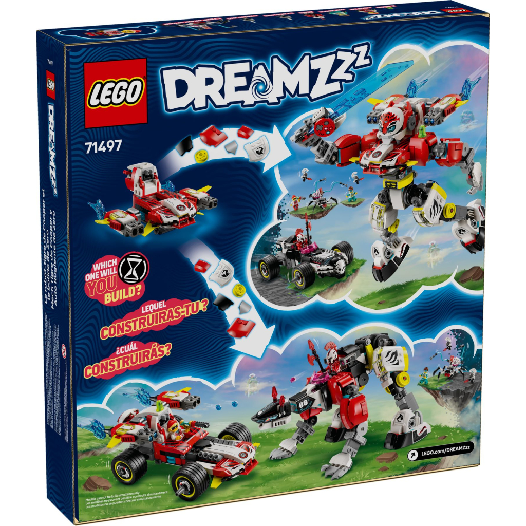 Конструктор LEGO DREAMZzz Робот-тигр Купера та Хот-род авто Зеро (71497) - зображення 7