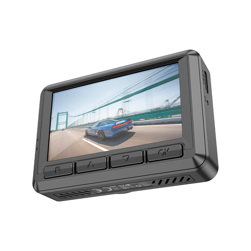 Відеореєстратор HOCO DV3 Driving recorder with display dual-channel Black (6942007608183) - зображення 5