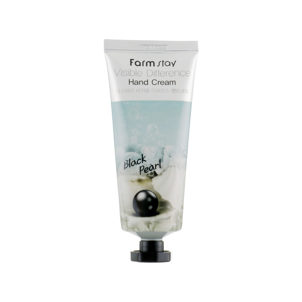 Крем для рук FarmStay Visible Difference Hand Cream Black Pearl З екстрактом чорних перлів 100 г (8809338560086) - зображення 1