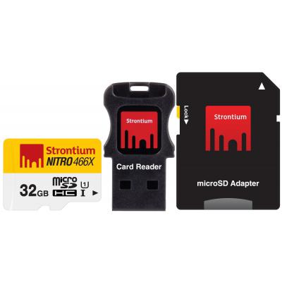 Карта пам'яті Strontium Flash 32GB microSDHC Class 10 USH-I 466X (SRN32GTFU1C) - зображення 2
