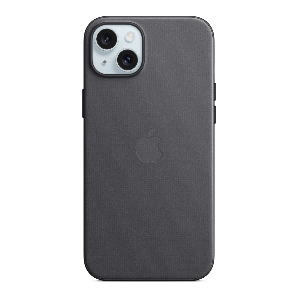 Чохол до мобільного телефона Apple iPhone 15 Plus FineWoven Case with MagSafe Black (MT423ZM/A) - зображення 1