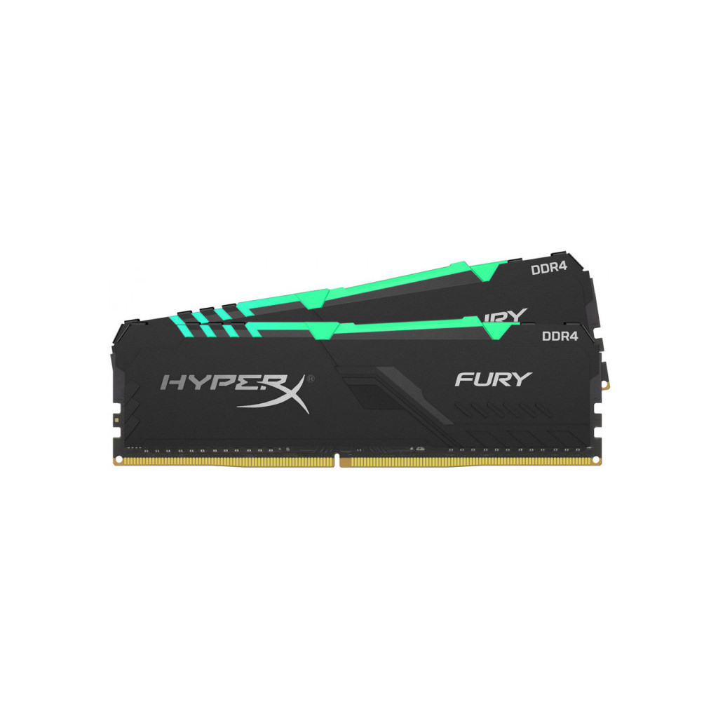Модуль пам'яті для комп'ютера DDR4 32GB (2x16GB) 3733 MHz HyperX Fury RGB Kingston Fury (ex.HyperX) (HX437C19FB3AK2/32) - зображення 4