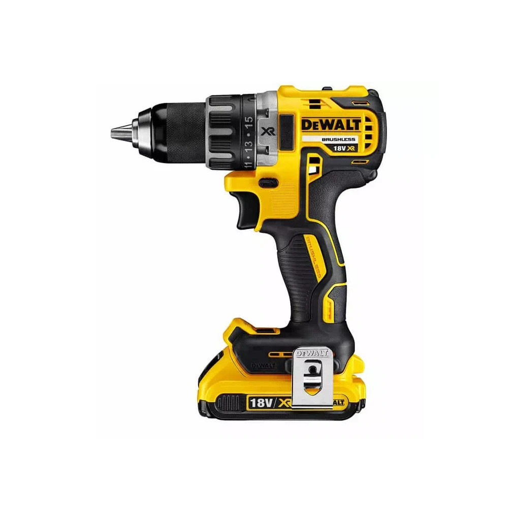 Шуруповерт DeWALT XR Li-Ion 18 В, 70 Нм, 2 АКБ + ЗП, кейс (DCD791L2T) - зображення 2