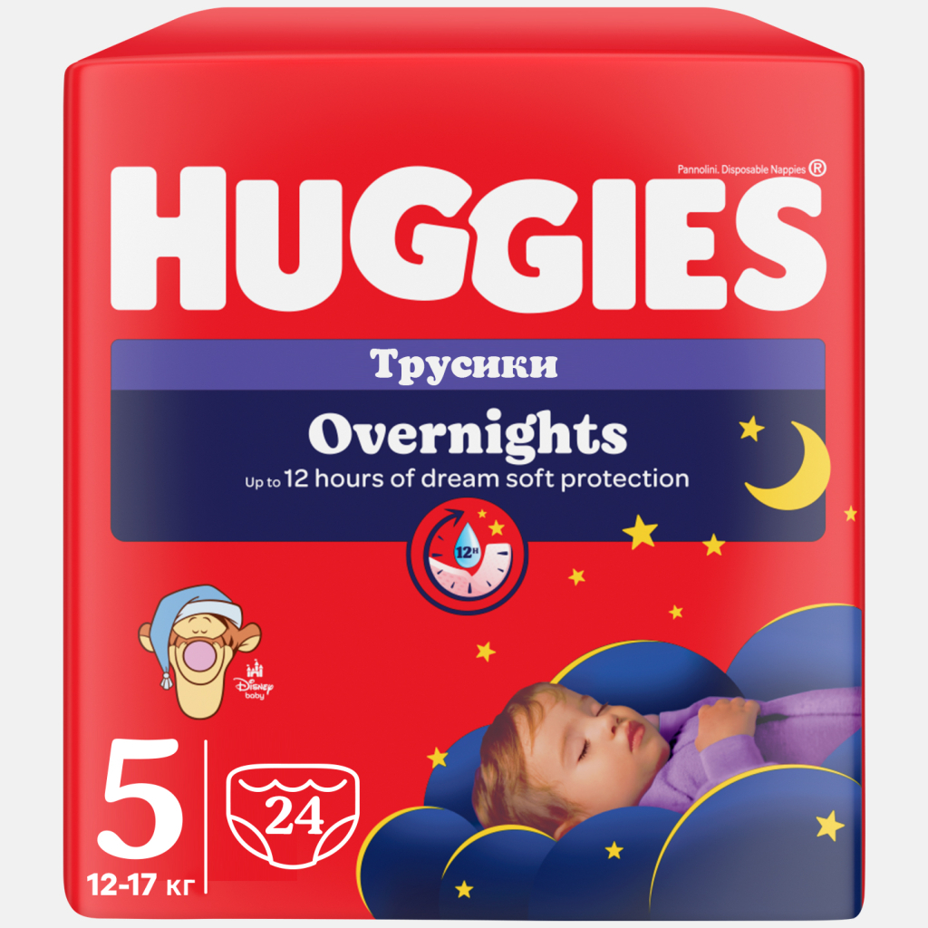 Підгузки Huggies Overnights Pants Трусики 5 12-17 кг 24 шт. (5029053581095) - зображення 2