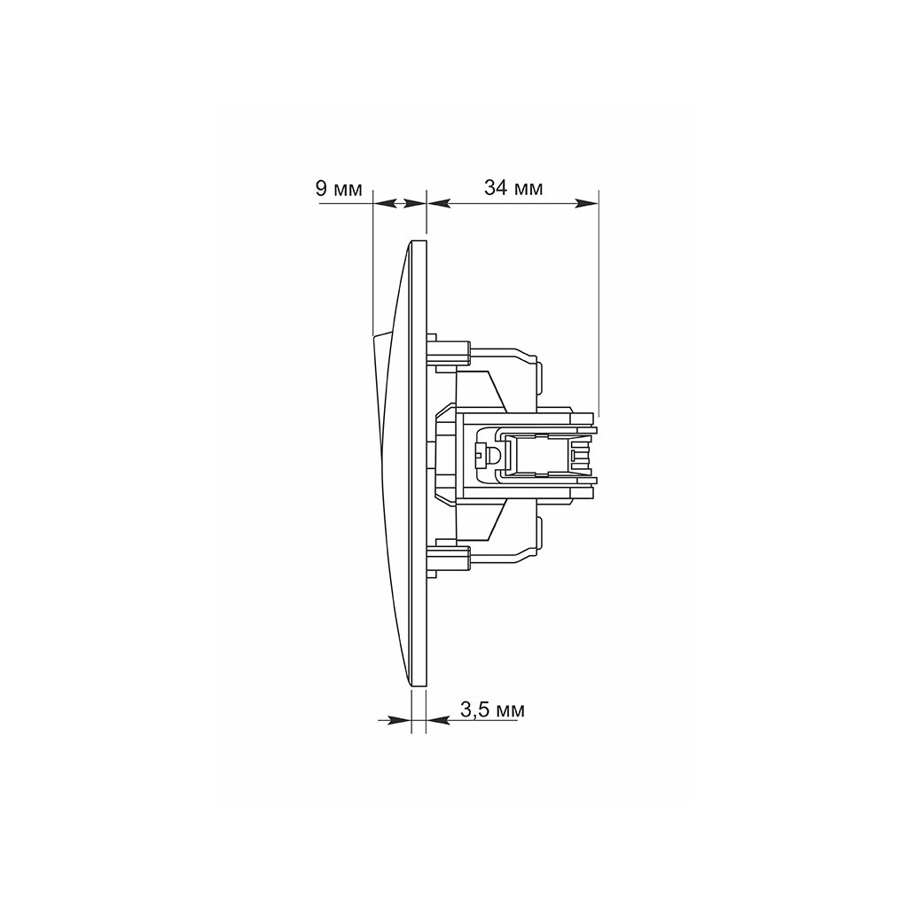 Кнопка дзвінка Videx BINERA 1кл срібний шовк (VF-BNDB1-SS) - изображение 6