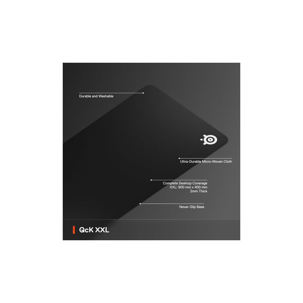 Килимок для мишки SteelSeries Qck XXL Black (63429) - зображення 5