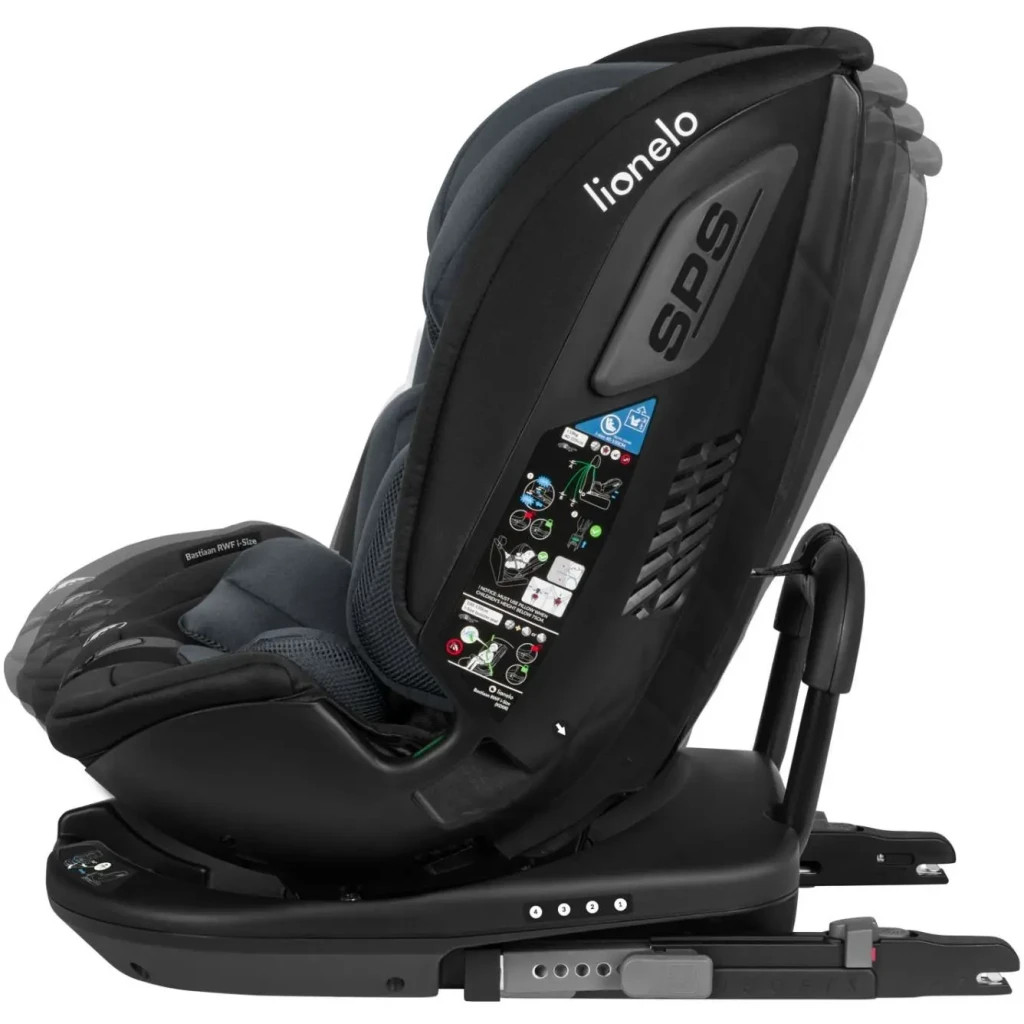 Автокрісло Lionelo Bastiaan RWF i-Size Grey Stone, чорно-сіре (LO-BASTIAAN RWF I-SIZE GREY STONE) - зображення 5