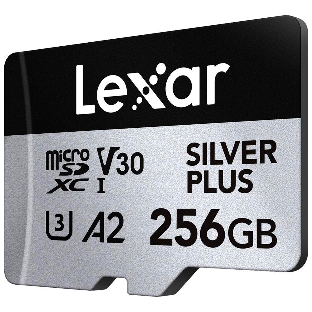 Карта пам'яті Lexar 256GB microSDXC class 10 UHS-I U3 V30 A2 Professional Silver (LMSSIPL256G-BNANG) - изображение 3