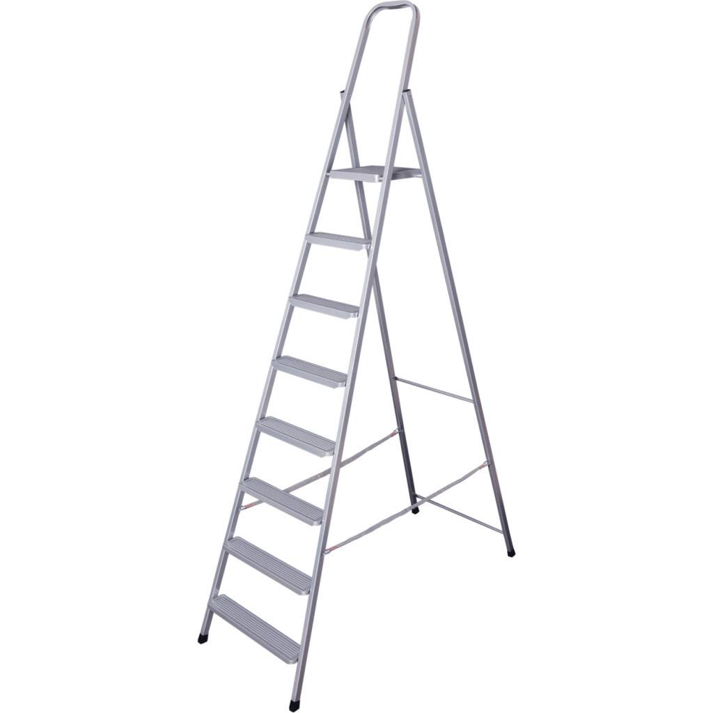 Драбина Eurogold STEEL HOME 218 GREY (ЕГ-218 GREY) - зображення 1