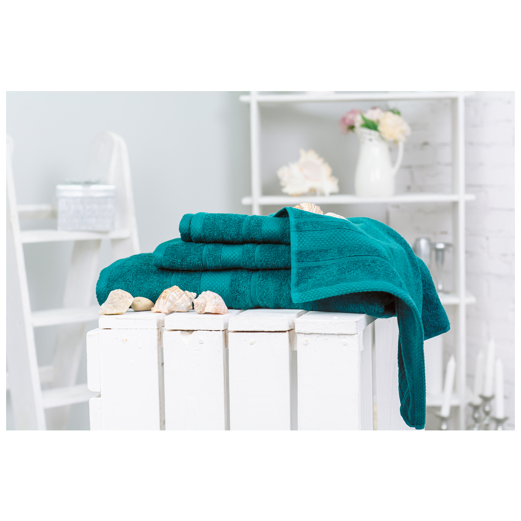 Рушник MirSon набір банний 5004 SoftNess Darkemerald 40x70, 50x90, 70x140 (2200003183283) - зображення 1