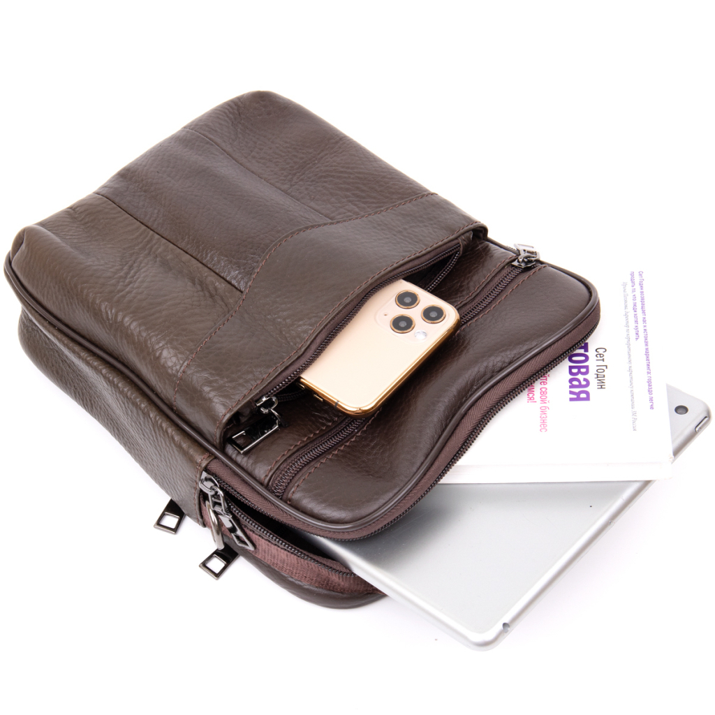 Сумка Vintage Коричнева (20394) - зображення 6