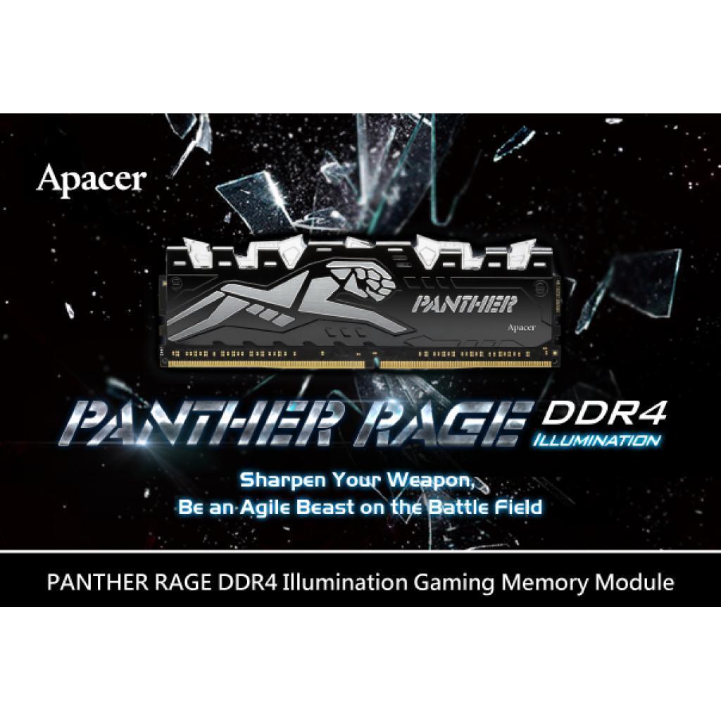 Модуль пам'яті для комп'ютера DDR4 8GB 3000 MHz Panther Rage Series Apacer (EK.08G2Z.GJJ) - зображення 8