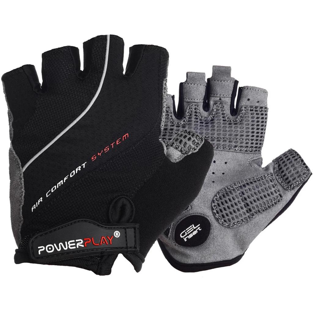 Велорукавиці PowerPlay 5023 Men Black S (5023MEN_S_Black) - зображення 1