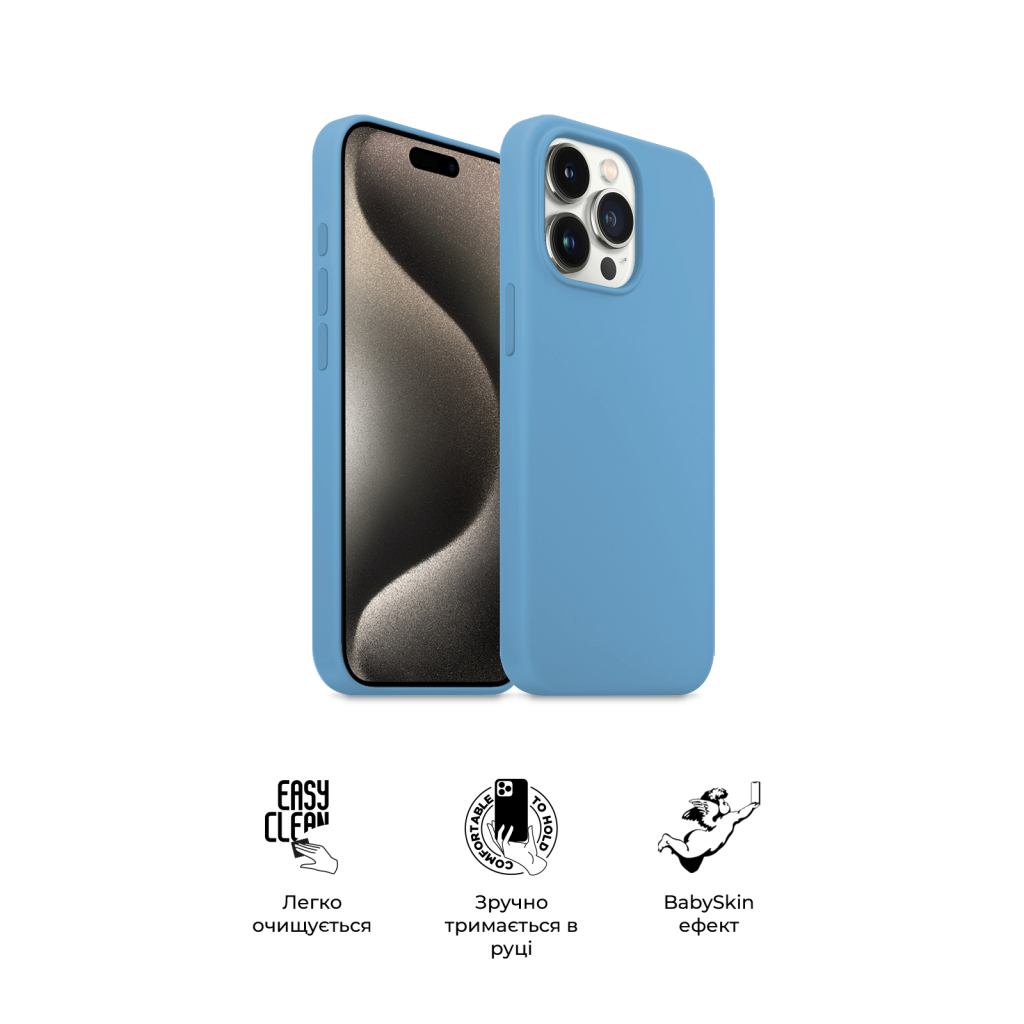 Чохол до мобільного телефона Armorstandart ICON2 Case Apple iPhone 15 Pro Max Light Blue (ARM77004) - зображення 3