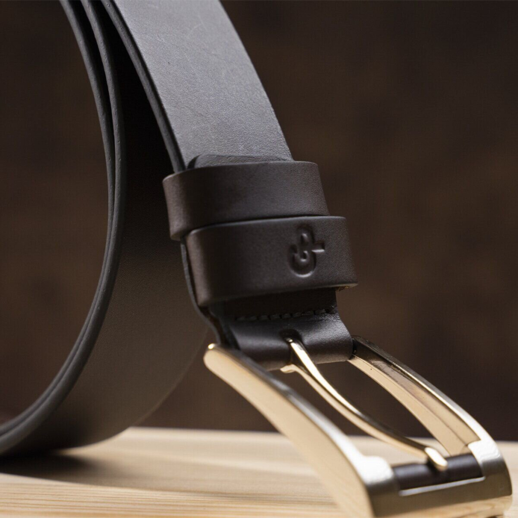 Ремінь Grande Pelle Шкіряний ремінь Коричневий (00776) - зображення 5