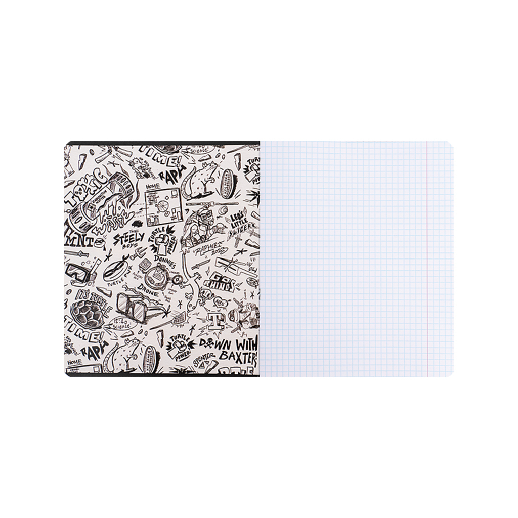 Зошит Kite Ninja Turtles, 12 аркушів, клітинка (NT24-232) - зображення 2
