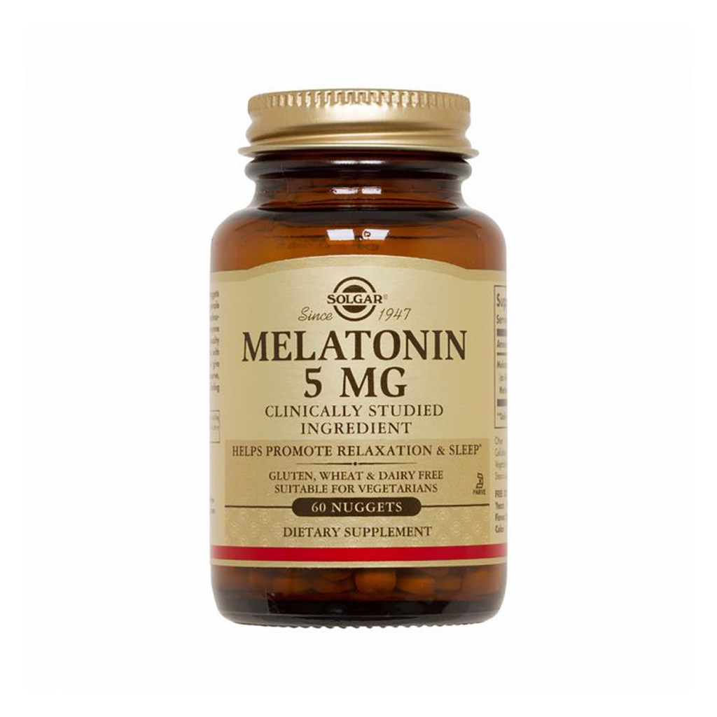 Амінокислота Solgar Мелатонін Melatonin, 5 мг, 60 жувальніх таблеток (SOL01936) - зображення 1