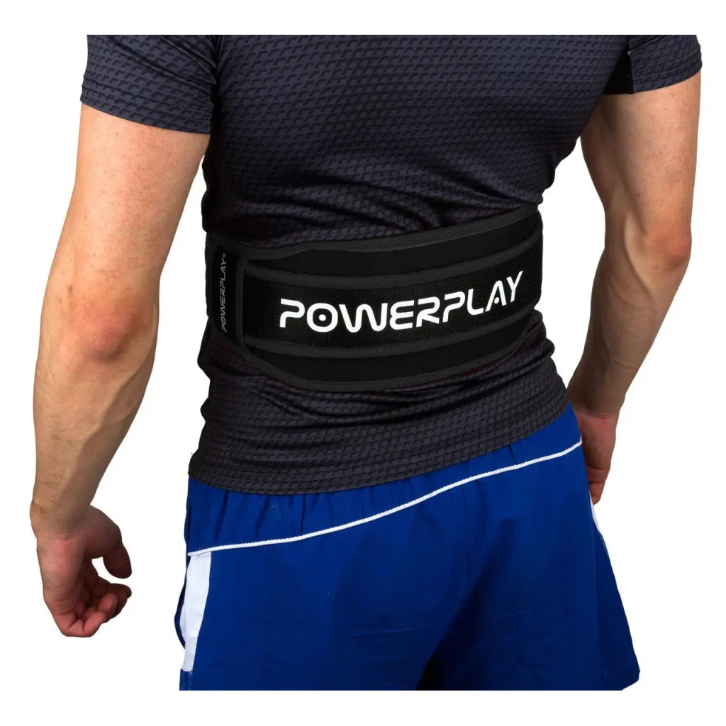 Атлетичний пояс PowerPlay неопреновий 5546 Black M (PP_5546_M_Black) - зображення 5