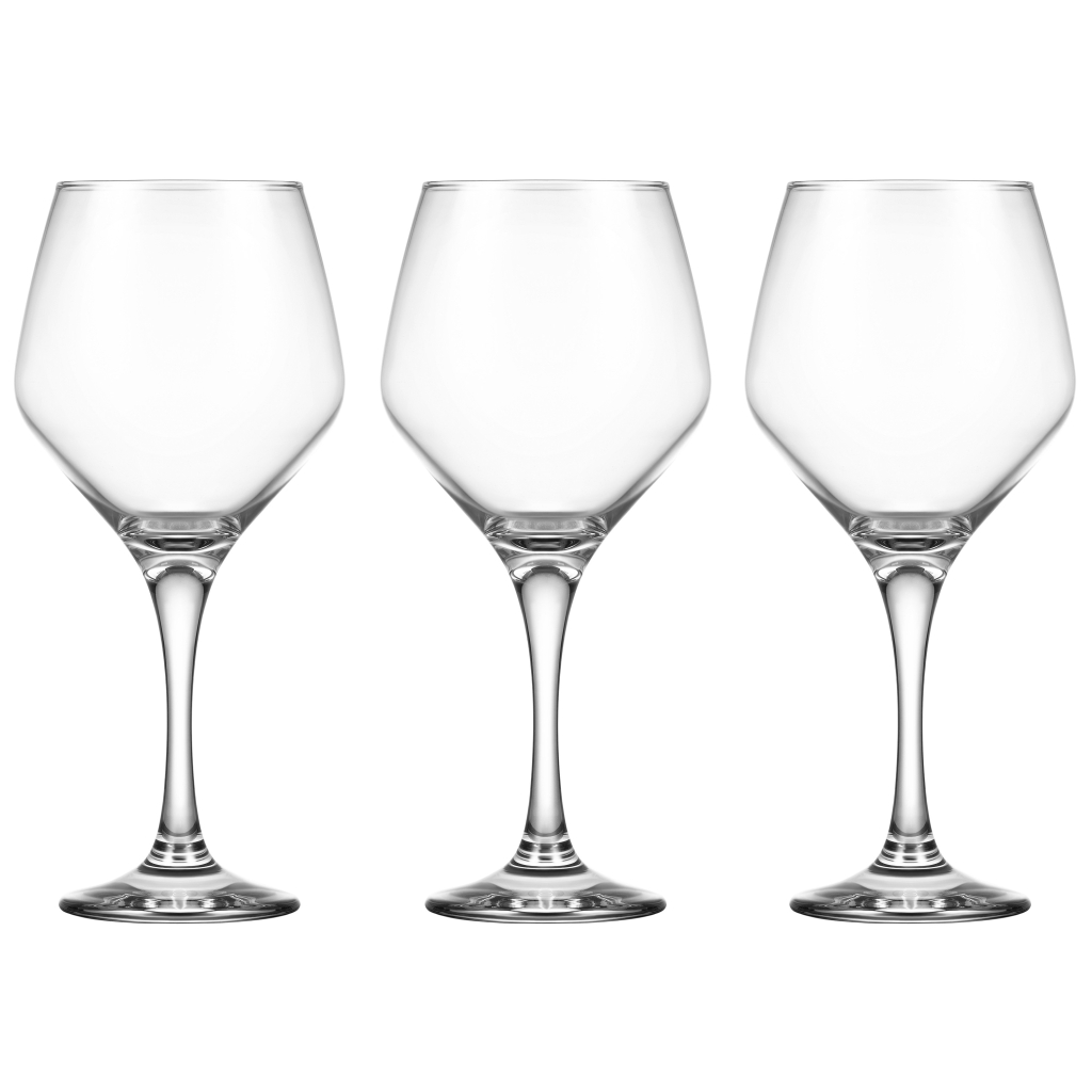 Набір келихів Ardesto Loreto 440мл, 3шт, скло, прозорий (AR2644LWT) - изображение 2