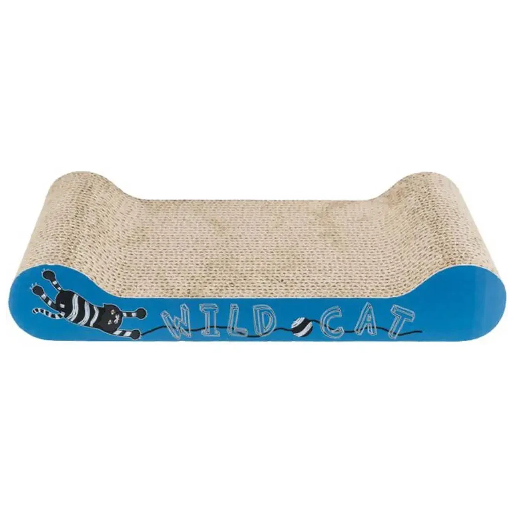 Дряпка (кігтеточка) для котів Trixie картонна з м'ятою 41×7×24 см (блакитна) (4011905480008) - изображение 2